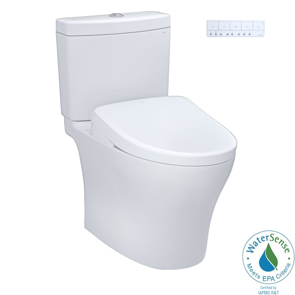 Toto Aquia IV 0.9 / 1.28 GPF Dual Flush Two Piece Toilet, Dynamax Tornado Auto Flush MW4464726CEMGNA#01 - main